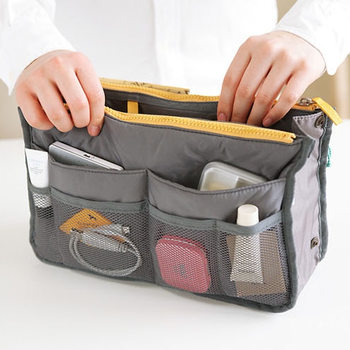 Women Travel Insert Handbag Organiser Purse Large liner Organizer Tidy Bag AH24# - Foto 2 di 4