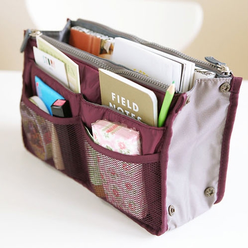 Women Travel Insert Handbag Organiser Purse Large liner Organizer Tidy Bag AH24# - Foto 4 di 4